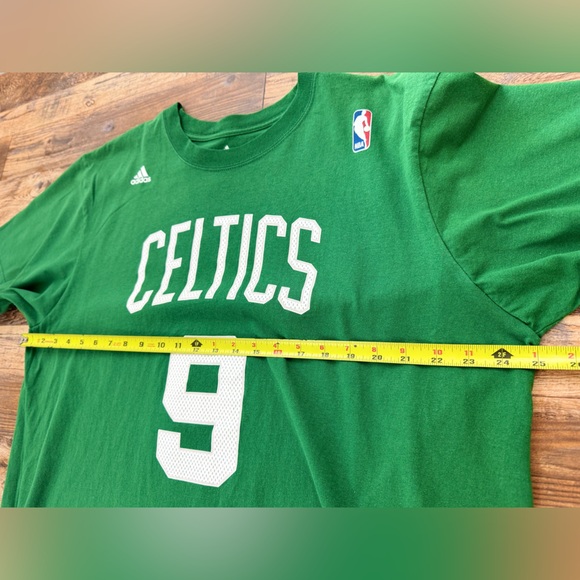 Adidas Men’s Boston Celtics Rondo #9, Green T-Shirt, NBA Logo, Size 2XL - Picture 2 of 7